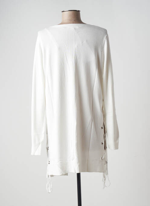 Gilet manches longues blanc LPB pour femme