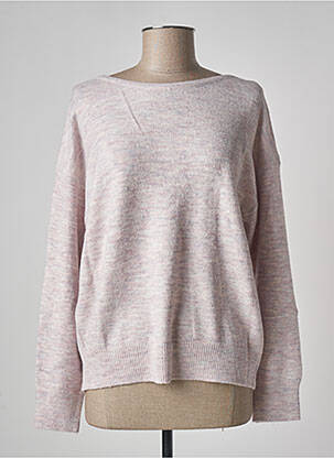 Pull tissage chiné manches longues violet MOLLY BRACKEN femme