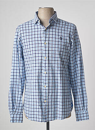 Chemise manches longues manches longues bleu U.S. POLO ASSN homme