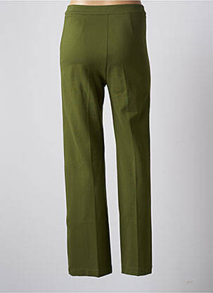 Pantalon droit stretch taille haute vert KING LOUIE femme