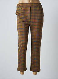 Pantalon 7/8 stretch taille normale marron PAKO LITTO femme