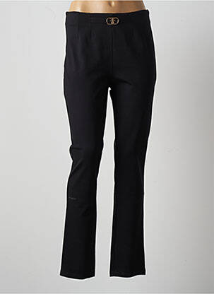 Pantalon slim stretch taille haute noir FRACOMINA femme