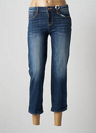 Jeans coupe droite stretch taille normale bleu FRACOMINA femme