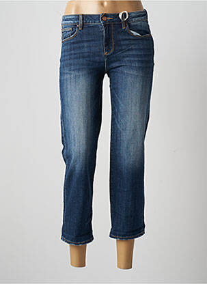 Jeans coupe droite stretch taille normale bleu FRACOMINA femme