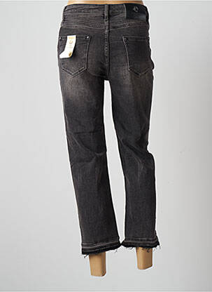 Jeans coupe droite stretch taille normale noir FRACOMINA femme
