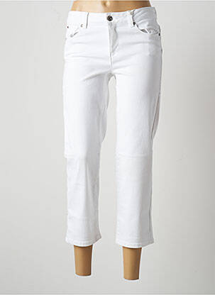 Jeans coupe slim slim taille normale blanc FRACOMINA femme