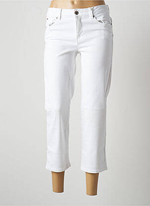 Jeans coupe slim blanc FRACOMINA pour femme