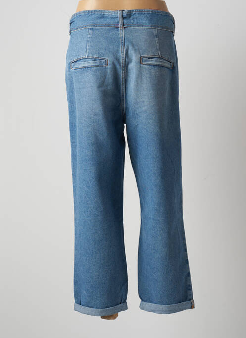 Jeans coupe large sélection denim taille haute bleu FRACOMINA femme