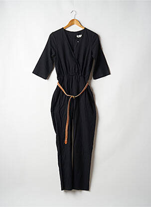 Combi-pantalon poches manches 3/4 noir MOLLY BRACKEN femme