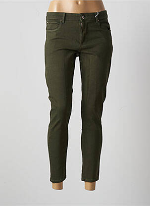 Pantalon slim stretch taille normale vert FRACOMINA femme