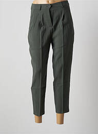 Pantalon droit coupe carotte taille haute vert LPB femme