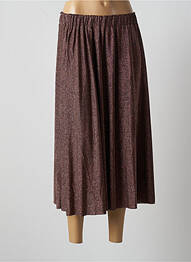 Jupe longue coupe évasée marron MOLLY BRACKEN femme