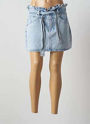 Jupe courte poches bleu MOLLY BRACKEN femme