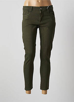 Pantalon slim vert FRACOMINA pour femme