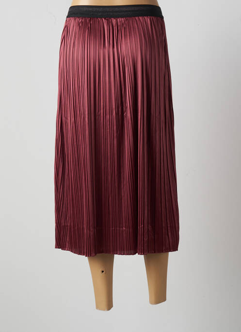 Jupe mi-longue taille normale rouge LPB femme