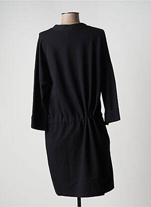 Robe mi-longue manches longues manches longues noir MASAI femme