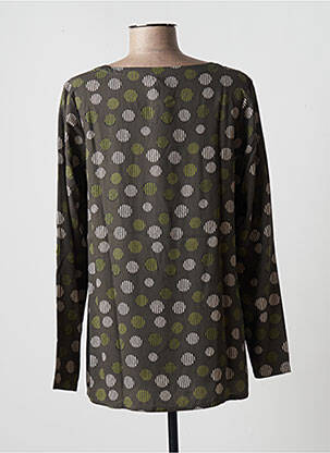 Blouse col rond manches longues vert MES SOEURS ET MOI femme