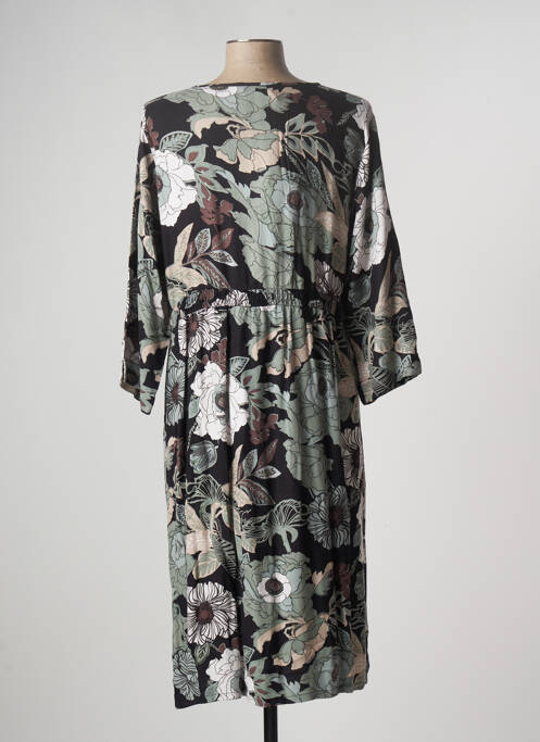 Robe mi-longue noir MASAI pour femme