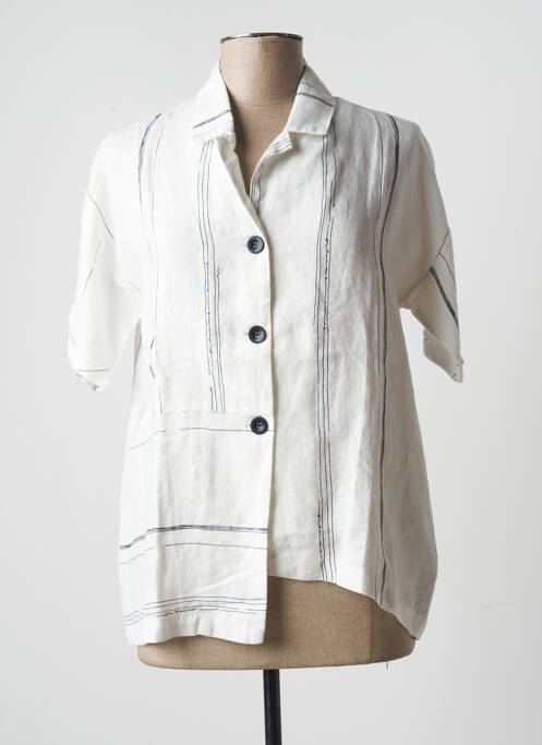 Chemisier manches courtes manches courtes beige KOKOMARINA femme