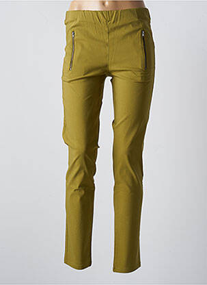 Pantalon slim taille élastique taille normale vert MASAI femme