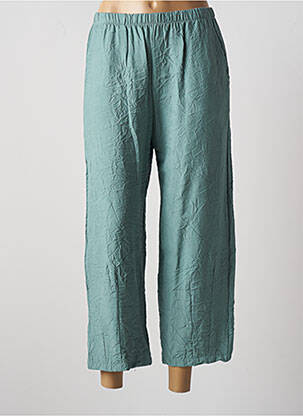 Pantalon 7/8 taille élastique taille normale vert GERSHON BRAM femme
