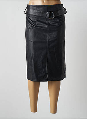 Jupe mi-longue stretch noir FRED SABATIER femme