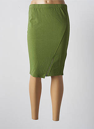 Jupe mi-longue stretch vert MASAI femme