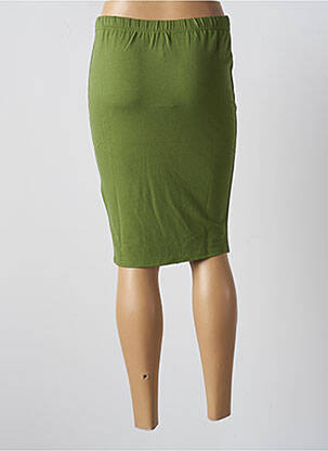 Jupe mi-longue stretch vert MASAI femme