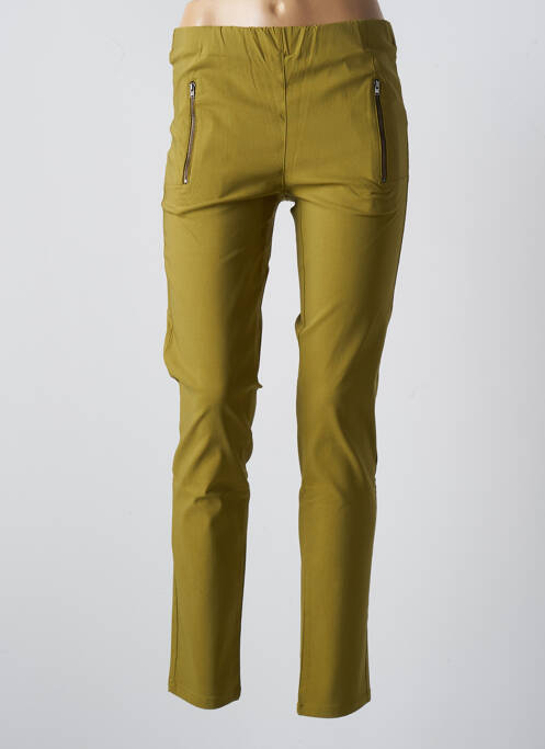 Pantalon slim taille élastique taille normale vert MASAI femme