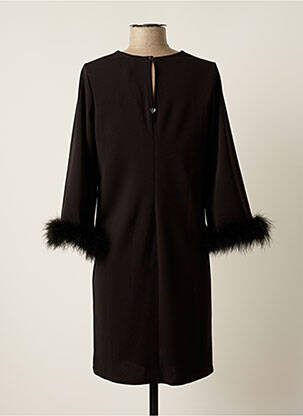 Robe mi-longue manches longues manches longues noir AMELIE & AMELIE femme