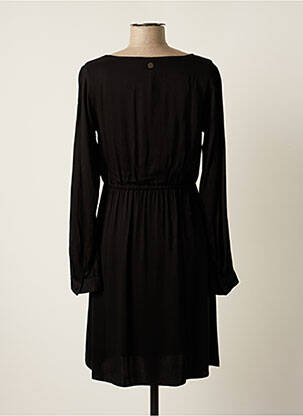 Robe mi-longue manches longues manches longues noir LOLA ESPELETA femme