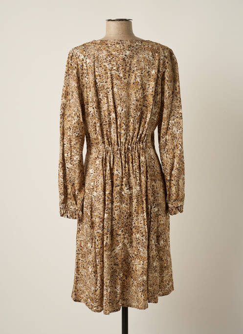 Robe mi-longue beige JULIE GUERLANDE pour femme