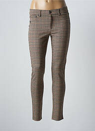 Pantalon slim taille élastique taille normale marron LCDN femme