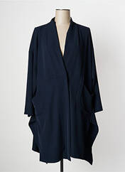 Manteau long bleu SOPHIA CURVY pour femme seconde vue