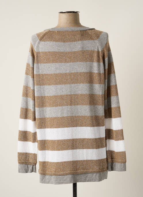 Pull tunique gris DANIELA DALLAVALLE pour femme