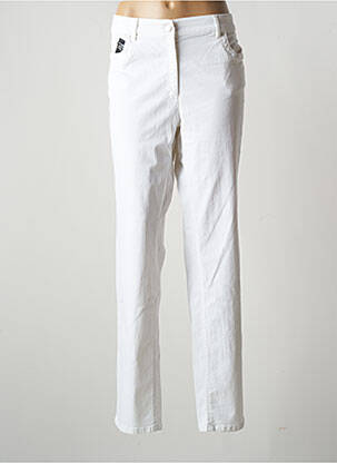 Pantalon slim blanc ZERRES pour femme