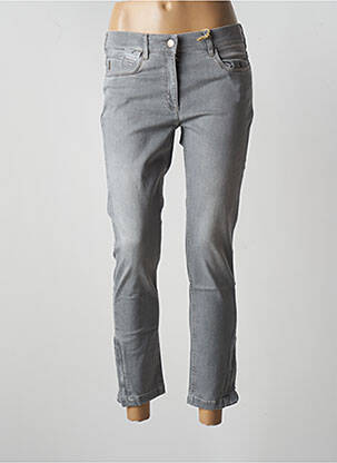 Jeans coupe slim gris ZERRES pour femme