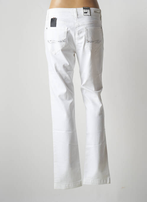 Jeans coupe slim blanc ZERRES pour femme
