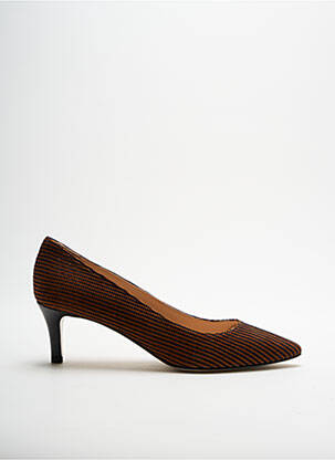 Escarpins type de semelle amortissante talon de 4 à 6cm marron ELIZA DI VENEZIA femme