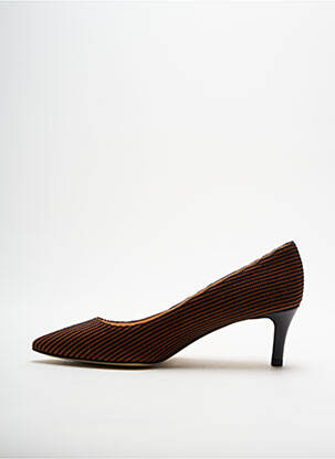 Escarpins type de semelle amortissante talon de 4 à 6cm marron ELIZA DI VENEZIA femme