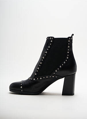 Bottines/boots matière lisse talon de 4 à 6cm noir ELIZA DI VENEZIA femme