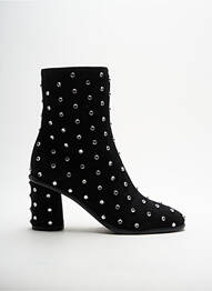 Bottines/boots nubuck talon de 4 à 6cm noir ELIZA DI VENEZIA femme