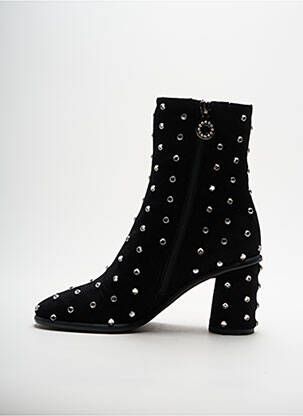 Bottines/boots nubuck talon de 4 à 6cm noir ELIZA DI VENEZIA femme