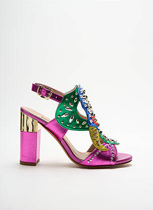 Sandales/Nu pieds violet ALBANO pour femme