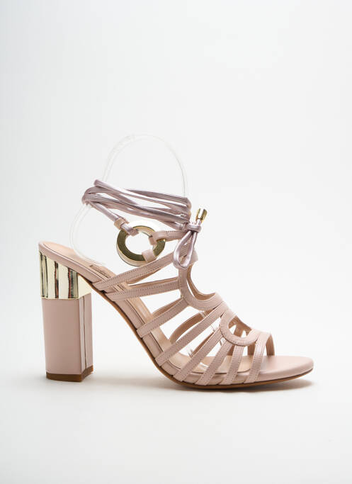 Sandales/Nu pieds rose ALBANO pour femme