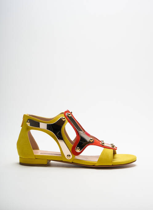 Sandales/Nu pieds jaune ALBANO pour femme