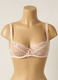 Soutien-gorge effet matière satinée haut soutien-gorge emboitant rose ANTINEA femme