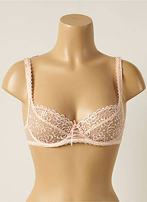 Soutien-gorge effet matière satinée haut soutien-gorge emboitant rose ANTINEA femme