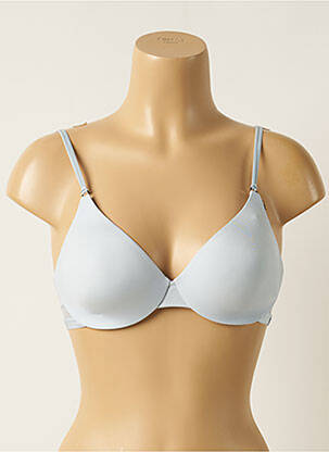 Soutien-gorge effet matière satinée haut soutien-gorge moulé bleu SLOGGI femme