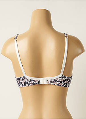 Soutien-gorge effet matière satinée haut soutien-gorge moulé beige PIEGE femme